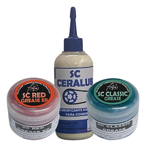 Kit Graxas Cubo De Roda Rolamento E Caixa De Direção De Bicicleta E Lubrificante Cera Para Corrente Bike Silicamp