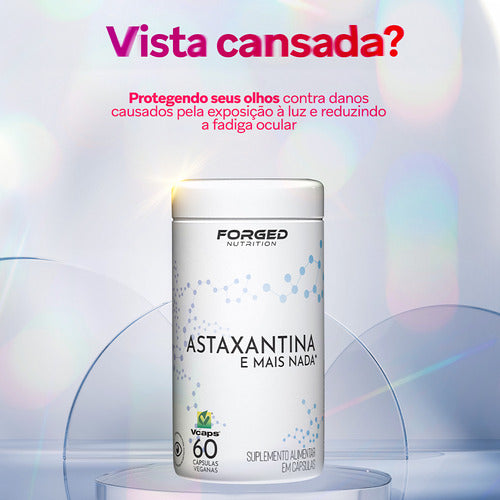 Astaxantina 6mg Alta Concentração 60 Vcaps Forged Nutrition Sabor Sem sabor