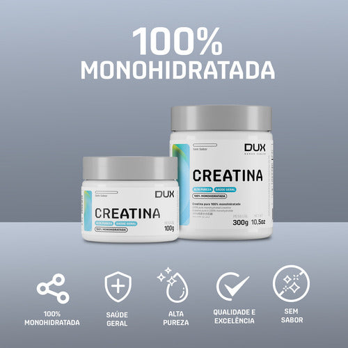 Creatina Monohidratada 100% Pote 300g Dux Nutrition