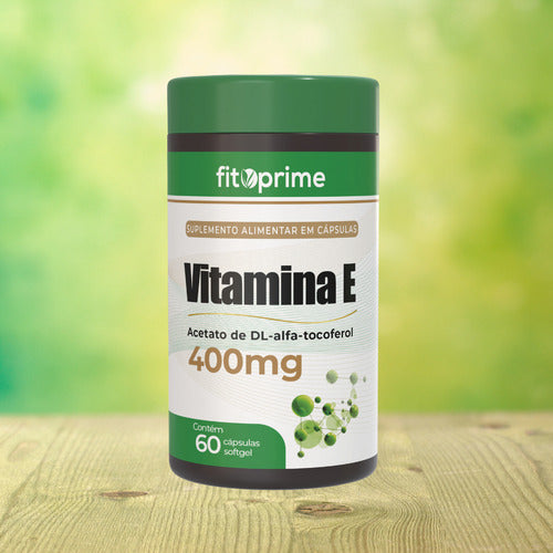 Vitamina E 400mg Softgel 60 Cápsulas Fitoprime Sabor Sem sabor