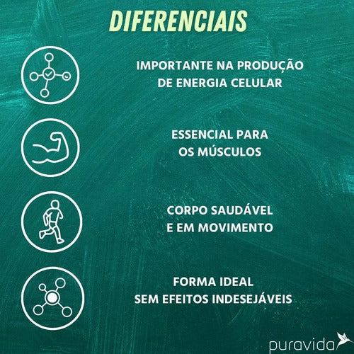 Bio Magnésio, + Biodisponível, Puravida 60 Cáps, Pura Vida Sabor Neutro