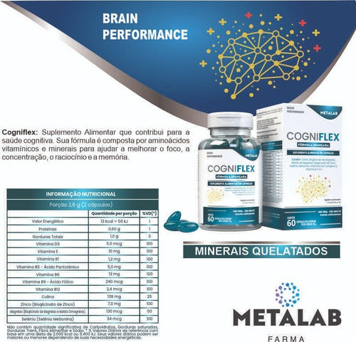 Cogniflex Com 60 Cápsulas