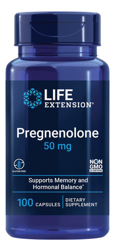 Suplemento Life Extension Pregnenolona 50mg Para O Hormônio