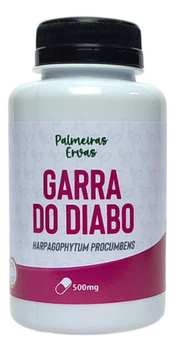 Garra Do Diabo Kit 300 Cápsulas 500 Mg 3x Potes Garra D Sabor Natural Original 3 Frascos Legítimo Harpagophytum Procumbens