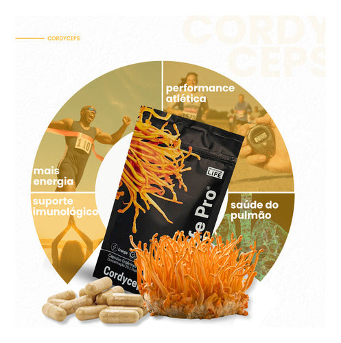 Cordyceps Militaris Cogumelo da Energia - Life Pro 90 caps