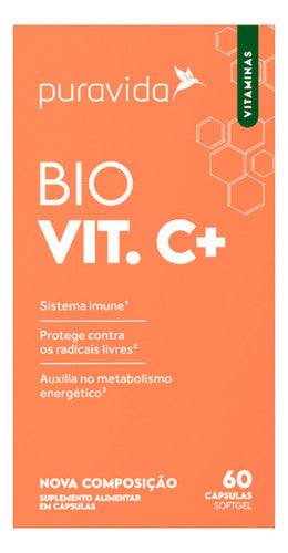 Bio Vit C+ Puravida 60 Cápsulas Vitamina C