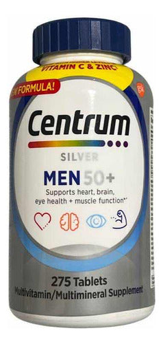 Multivitamínico Centrum Silver Men 50+ 275 Tablets Sabor Without flavor