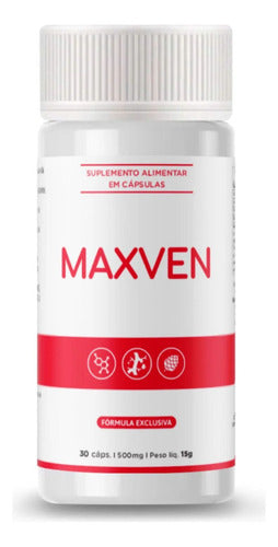 Maxven Natural 30 Cápsulas 500mg Para Varizes Sabor Sem Sabor
