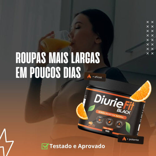 Diuriefit Natural Queima Gordura Rápido Kit 1un Sabor Laranja
