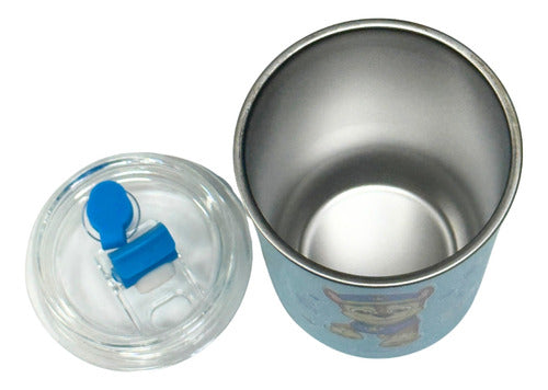 Copo Inox C/ Canudo E Tampa 300ml Patrulha Canina Chase - Zc