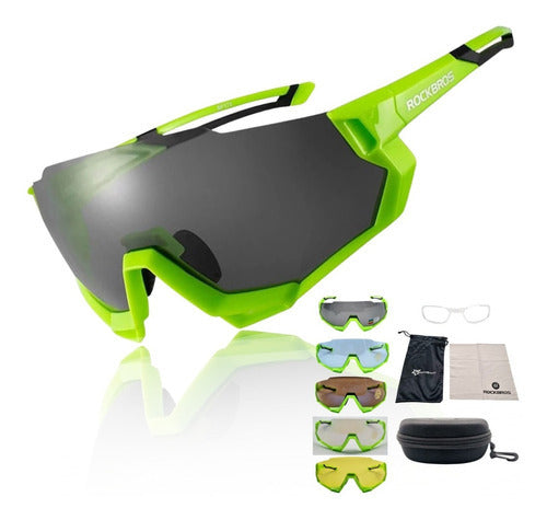 Rockbros Ciclismo RB-SP176 cor da armação verde sem gênero óculos para ciclismo