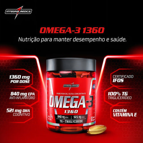 Ômega 3 TG 1360mg Ultra Concentrado 60 cápsulas Integralmédica