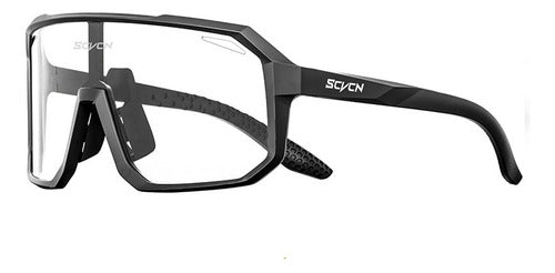 Óculos De Sol Ciclismo Bike Esportes Fotocromático Uv400 Armação Preto