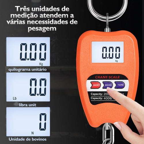 Balança Digital Suspensa 100kg 200kg Alta Precisão