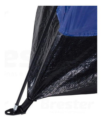 Barraca Tenda Camping Iglu 4 Pessoas Azul Completa C/ Bolsa