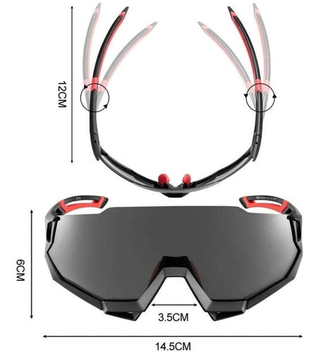 Rockbros Ciclismo RB-SP176 cor da armação verde sem gênero óculos para ciclismo