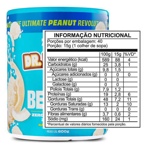 Pasta De Amendoim Com Whey Protein Beijinho (600g) Dr. Penau