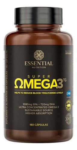 Super Omega 3 Tg Essential Nutrition 180 Cápsulas