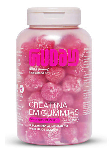 Creatina Monohidratada Em Gummies 60 Un Saborosas - Guday Sabor Frutas vermelhas