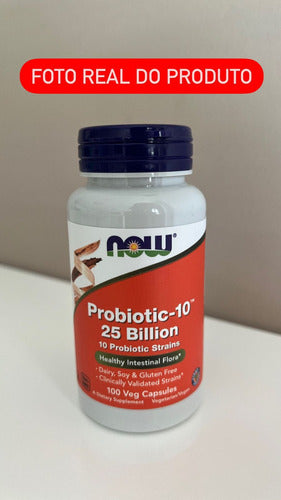 Probiotico 10 25 Bilhões 100 Caps Now - Intestino Saudável