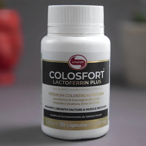 Colosfort Lactoferrin Plus 400mg (30 Caps) Vitafor Sabor Sem sabor