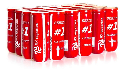Pack C/ 10 Tubos De Tênis Premium Ax Esportes Tubo Com 3