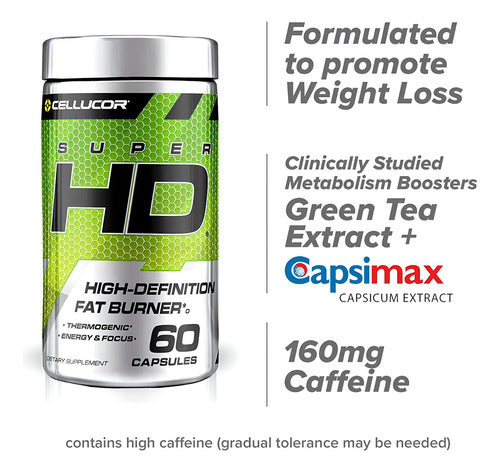 Suplemento en cápsula Cellucor Adelgaçante de 60 un