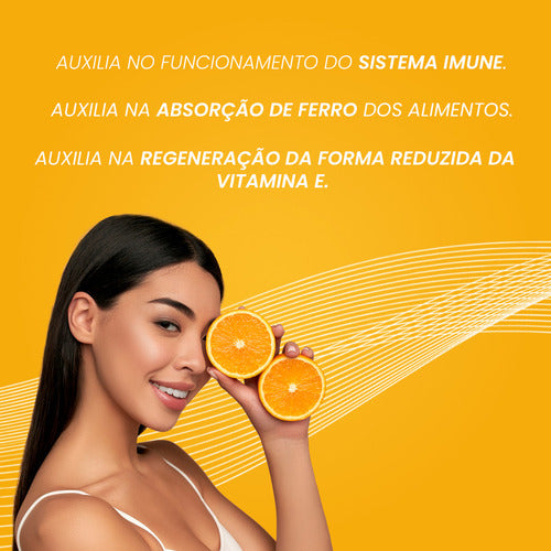 Vitamina C Essential Pure 500mg Por Cápsula, 60un, Bigens