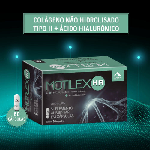 Motilex Ha C/60 Caps - Colágeno Tipo Ii + Ácido Hialurônico