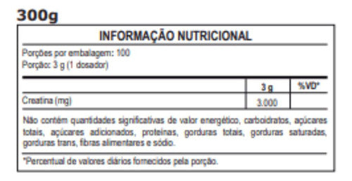 Creatina Pura (300g) - Probiótica Sabor Sem Sabor