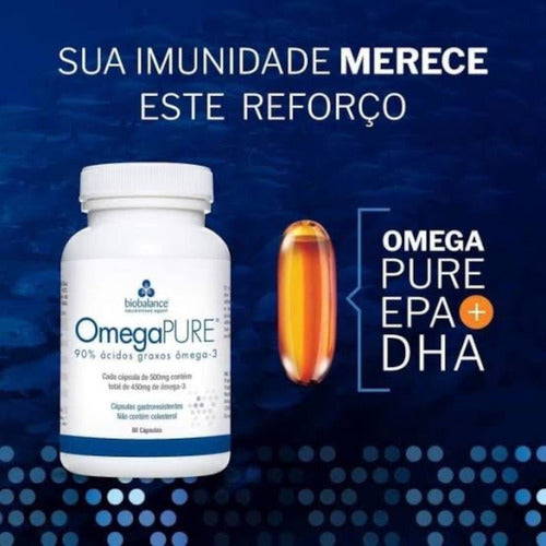 Suplemento Alimentar OmegaPure 60 Cápsulas Gastrorresistentes