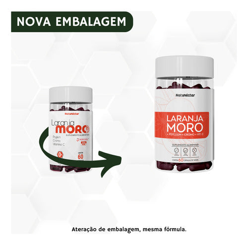 Laranja Moro 500mg 60 Cápsulas - Extrato Morosil Original