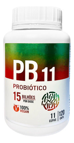 Pb11 Probiótico 120 Cápsulas Flora Intestinal