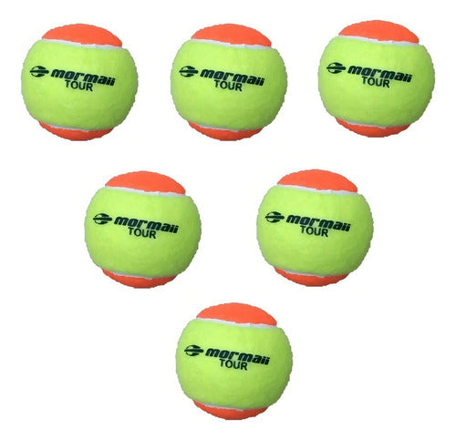 Kit C/ 6 Bolinhas Bola De Beach Tennis Mormaii Premium Pro