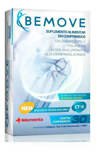 Bemove Colágeno Tipo 2 Acido Hialurônico 30 Comprimidos