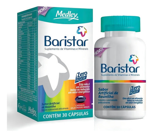 Baristar Zero Açúcar Baunilha 30 Cápsulas Gel Mole