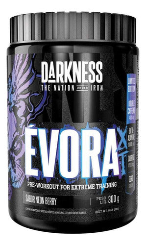 Pré-treino Évora Xt Pote 300g Darkness Neon Berry