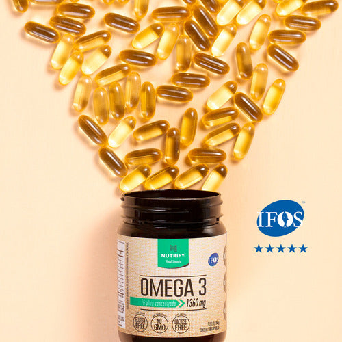 Ômega 3 TG 1360mg Ultra Concentrado 120 cápsulas Nutrify