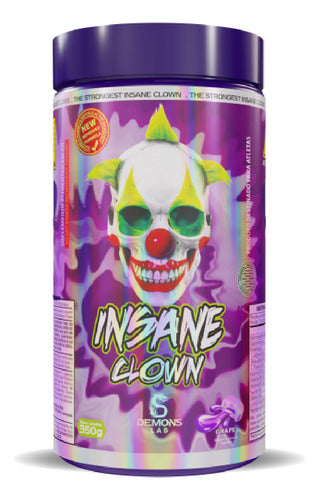 Pré Treino Insane Clown 350g Demons Lab Sabor Grape