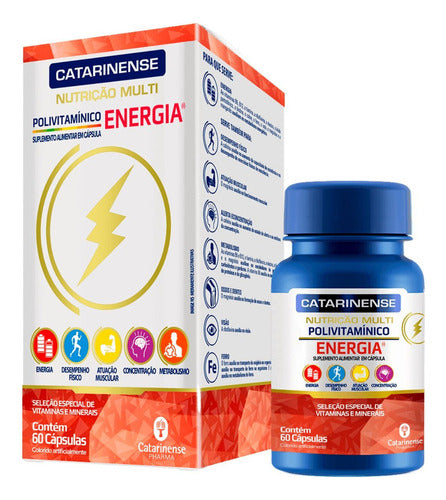 Polivitamínico Energia Catarinense 60 Cápsulas Sabor Without flavor