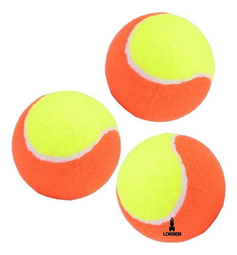 Bola de beach tennis pack com 30 unidades baixa pressão alta durabilidade ideal para treinos e jogos infantis marca lorben