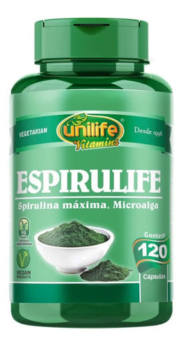 Espirulife Spirulina 500mg Unilife - 150 Comprimidos Sabor Sem sabor