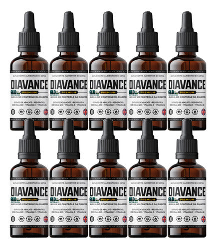 5x Frascos Diavanci Premium -melhor Com O Açúcar Controlado