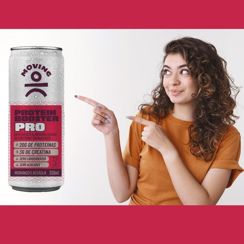 Bebida Proteica Pro Moving Com Creatina Morango E Acerola
