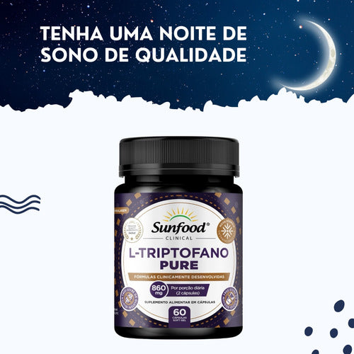 Suplemento Em Softgel Sunfood Tripofano Pure Pote 60un Sem sabor