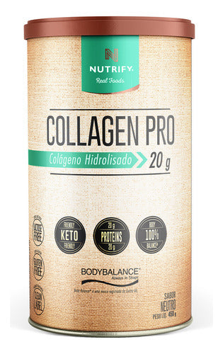Colageno Hidrolisado e Proteína Collagen Pro Neutro 450g Nutrify