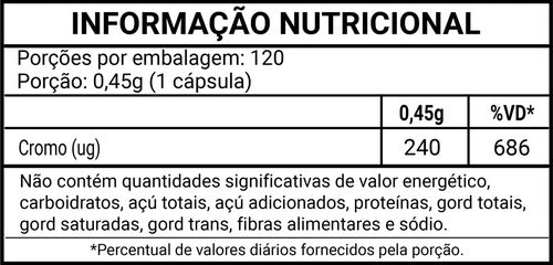 Picolinato De Cromo 120cps 450mg Duom