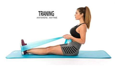 Faixa Elástica Para Fisioterapia Yoga Alongamento Pilates