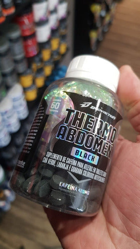 Thermo Abdome Black Bodyaction 400mg Cafeína Sabor Neutro
