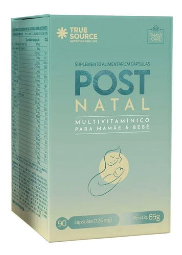 Multivitamínico Post Natal 90 Cápsulas True Source Sabor Sem Sabor
